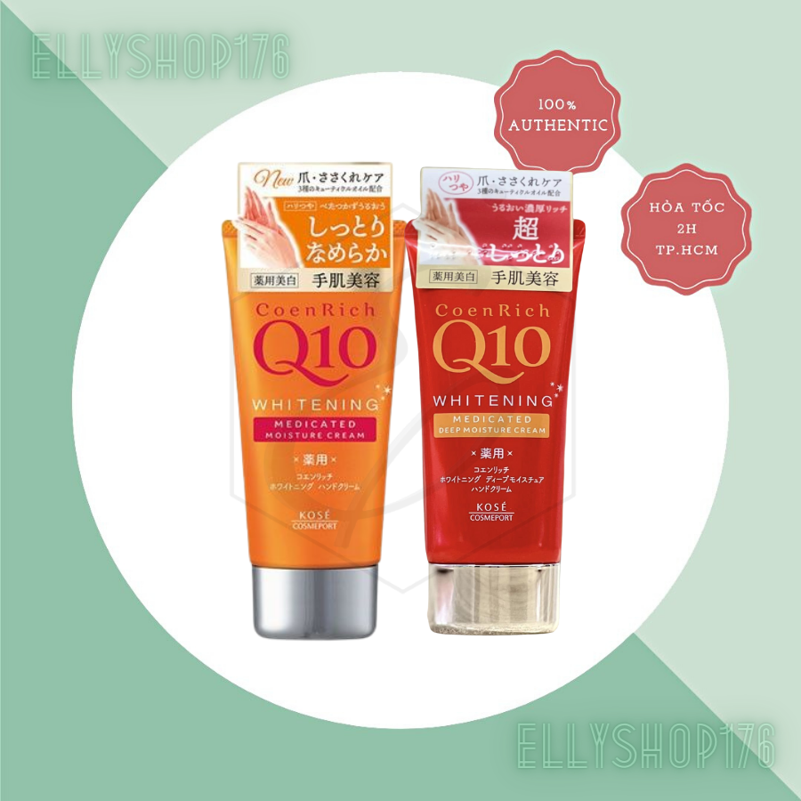 Kem dưỡng da tay Kose CoenRich Q10 Whitening Medicated Cream